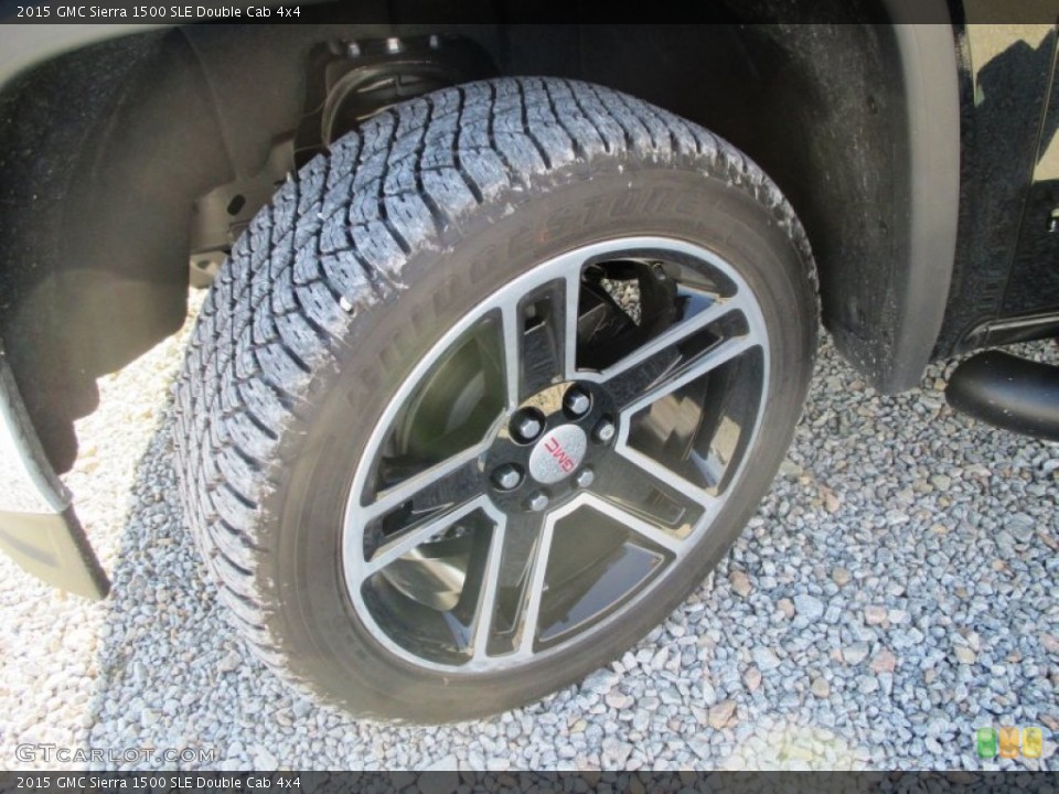 2015 GMC Sierra 1500 SLE Double Cab 4x4 Wheel and Tire Photo #98811730