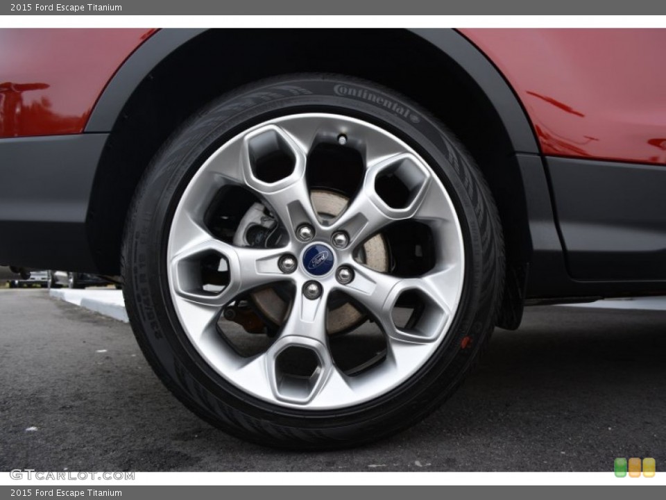 2015 Ford Escape Titanium Wheel and Tire Photo #98824132