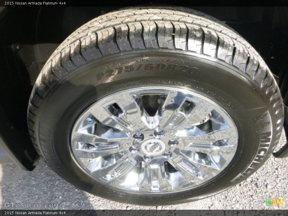 2015 Nissan Armada Platinum 4x4 Wheel and Tire Photo #98835523
