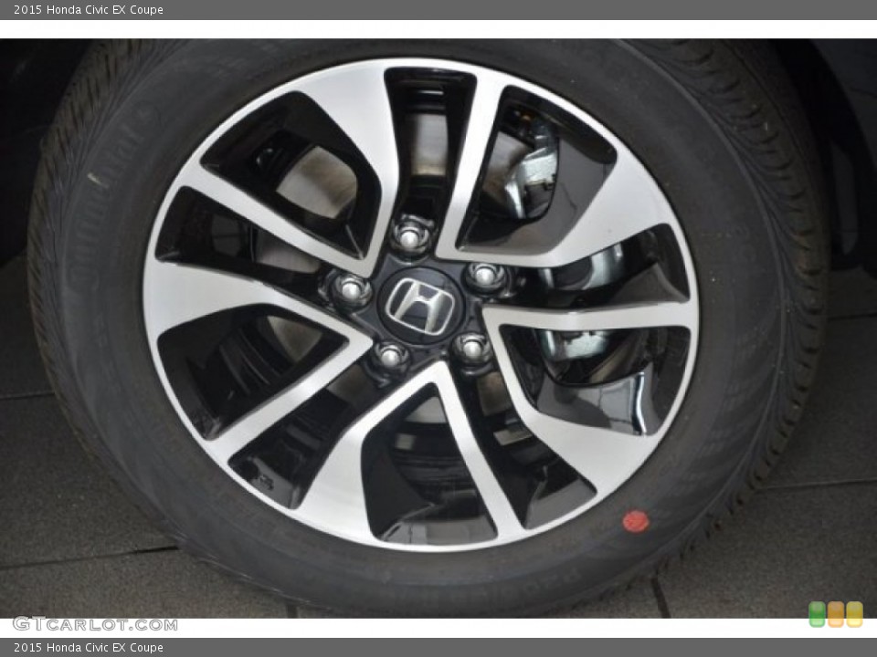 2015 Honda Civic EX Coupe Wheel and Tire Photo #98865512