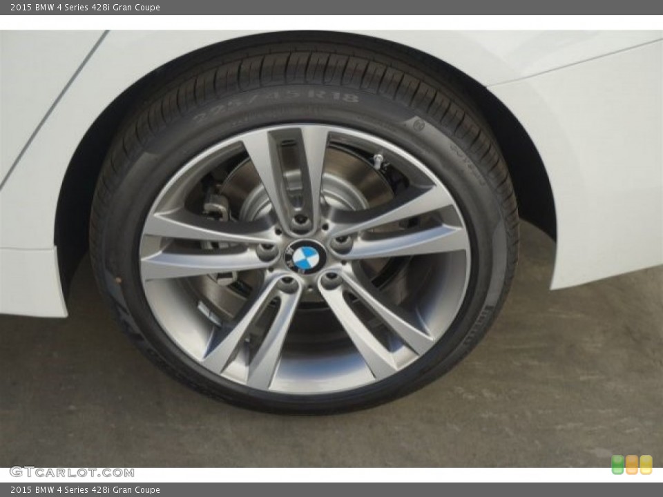 2015 BMW 4 Series 428i Gran Coupe Wheel and Tire Photo #98897650