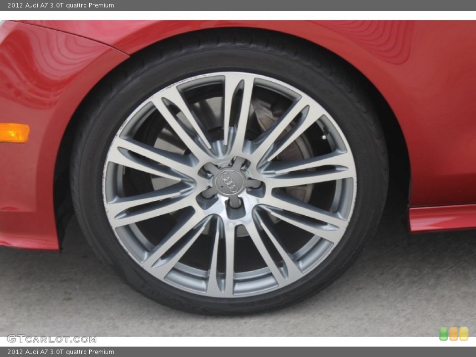 2012 Audi A7 3.0T quattro Premium Wheel and Tire Photo #98900595