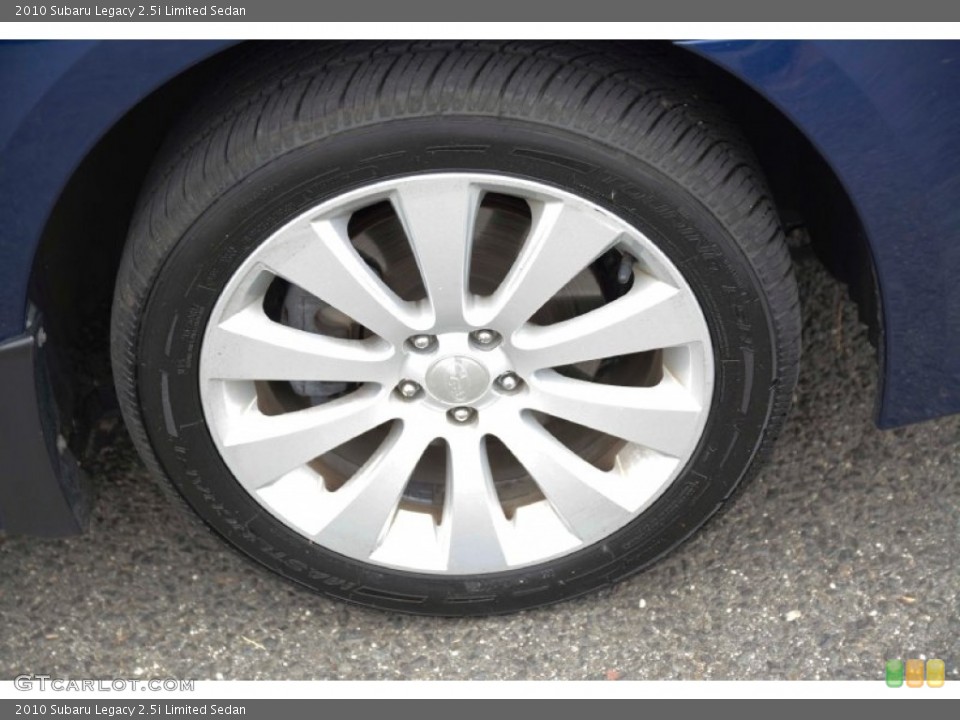 2010 Subaru Legacy 2.5i Limited Sedan Wheel and Tire Photo #99001773