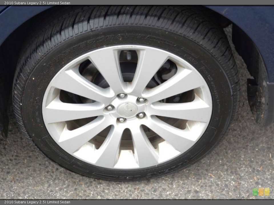 2010 Subaru Legacy 2.5i Limited Sedan Wheel and Tire Photo #99001785