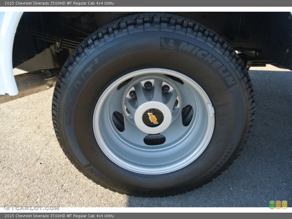 2015 Chevrolet Silverado 3500HD WT Regular Cab 4x4 Utility Wheel and Tire Photo #99040722