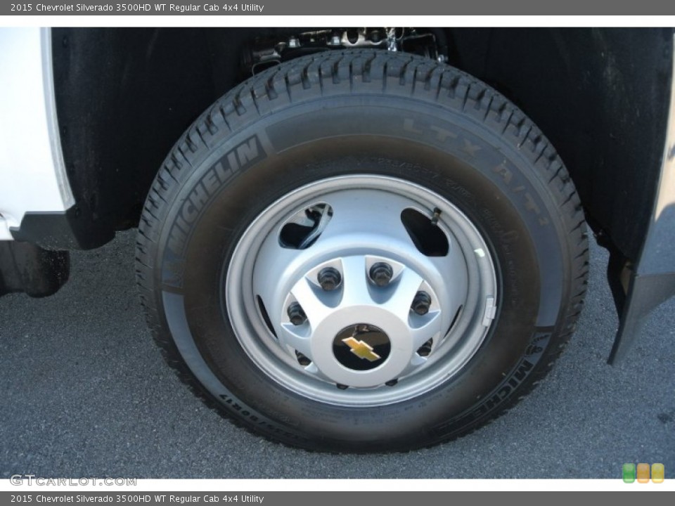 2015 Chevrolet Silverado 3500HD WT Regular Cab 4x4 Utility Wheel and Tire Photo #99040749