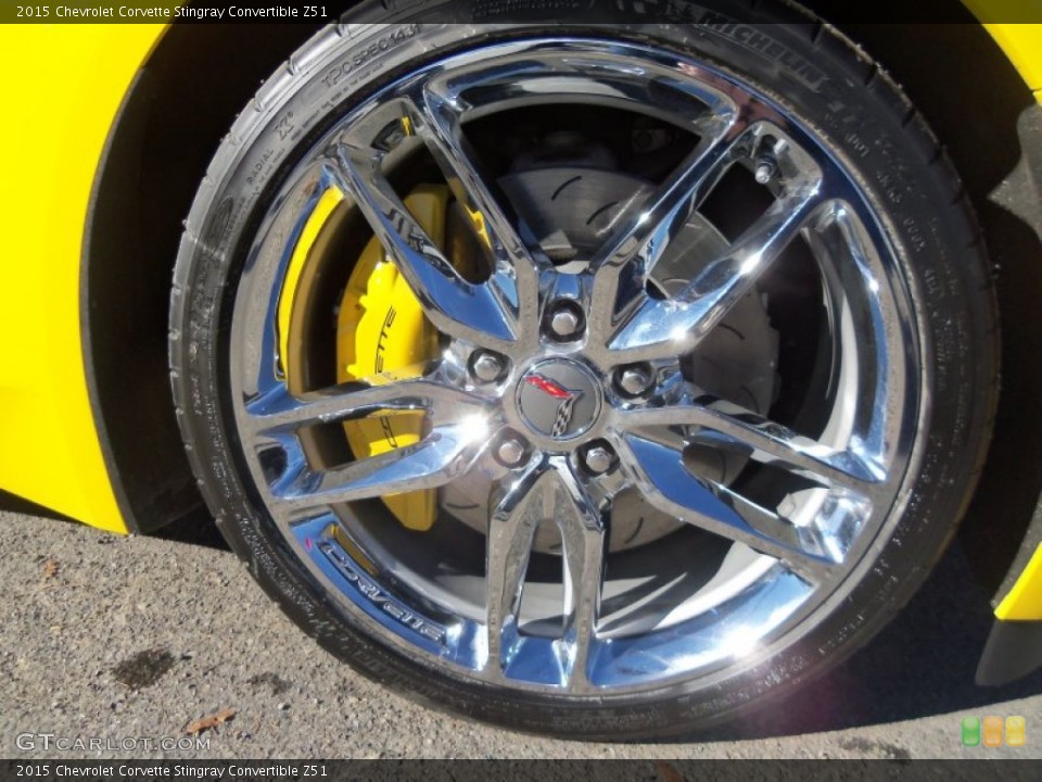 2015 Chevrolet Corvette Stingray Convertible Z51 Wheel and Tire Photo #99092163