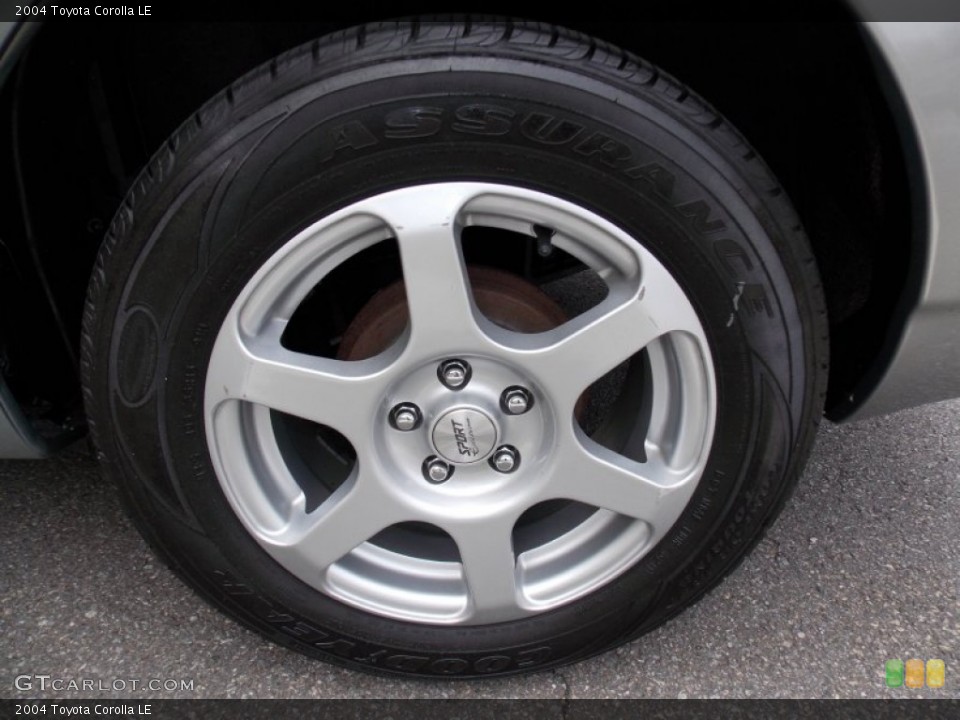 2004 Toyota Corolla LE Wheel and Tire Photo #99164830