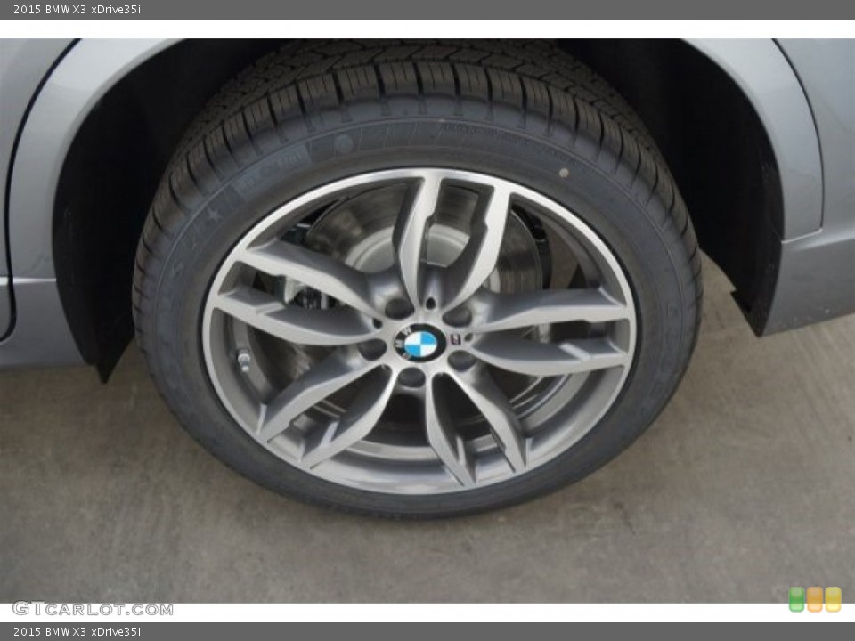 2015 BMW X3 xDrive35i Wheel and Tire Photo #99174616