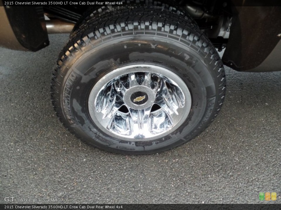 2015 Chevrolet Silverado 3500HD LT Crew Cab Dual Rear Wheel 4x4 Wheel and Tire Photo #99213972