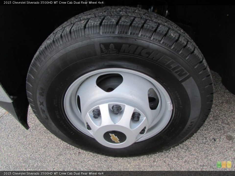 2015 Chevrolet Silverado 3500HD WT Crew Cab Dual Rear Wheel 4x4 Wheel and Tire Photo #99236652