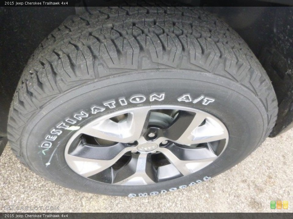 2015 Jeep Cherokee Trailhawk 4x4 Wheel and Tire Photo #99352432