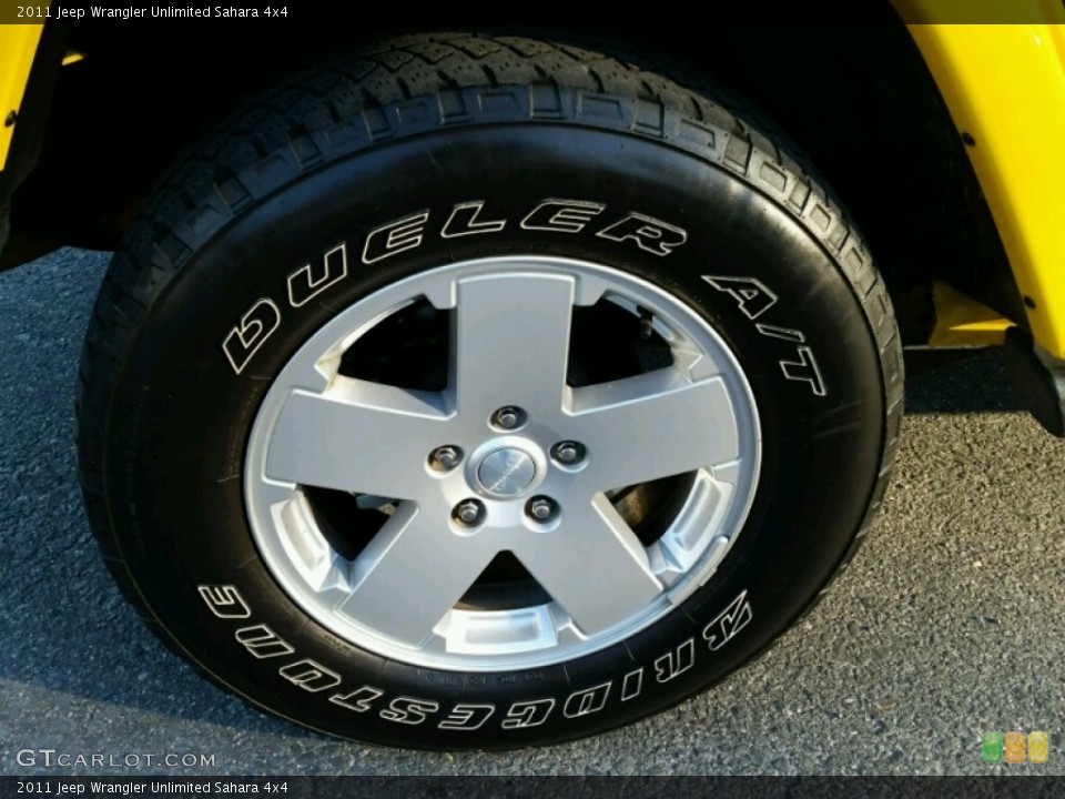 2011 Jeep Wrangler Unlimited Sahara 4x4 Wheel and Tire Photo #99356008