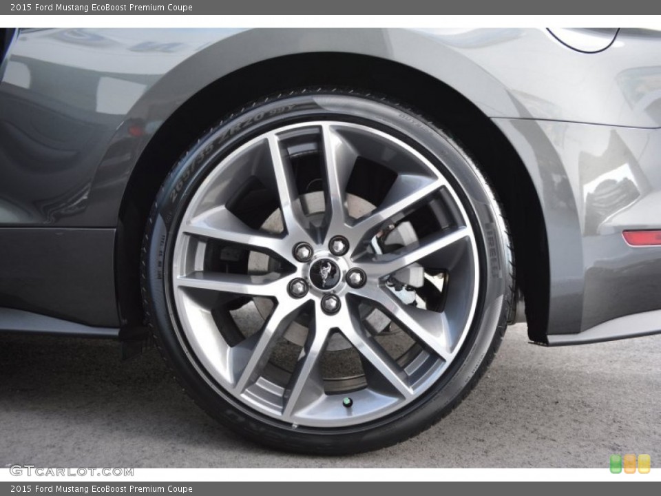 2015 Ford Mustang EcoBoost Premium Coupe Wheel and Tire Photo #99374461