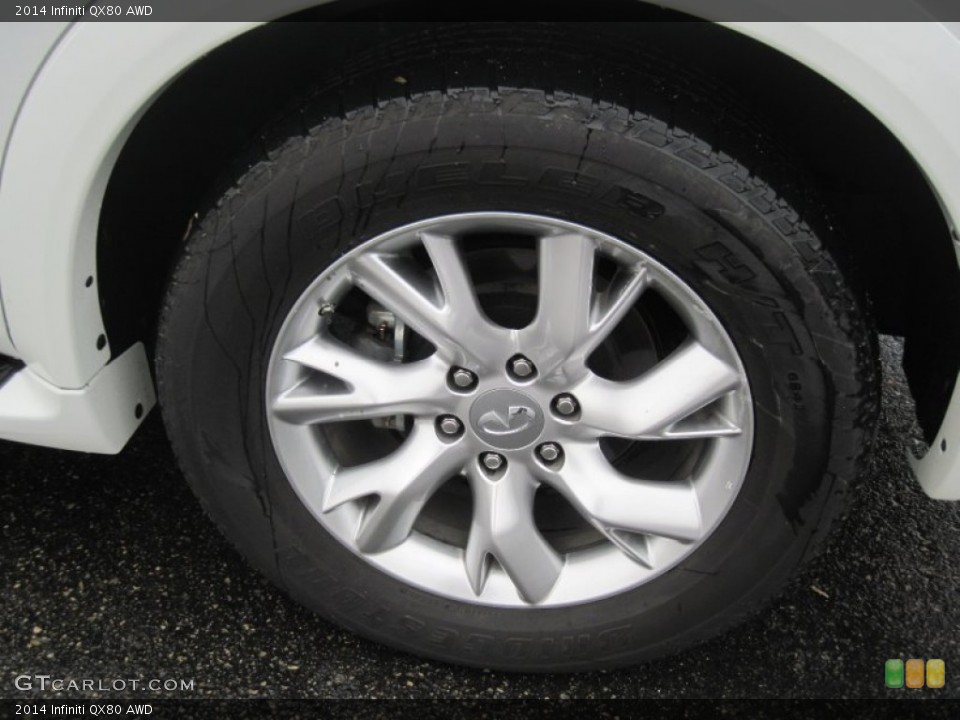 2014 Infiniti QX80 AWD Wheel and Tire Photo #99375521