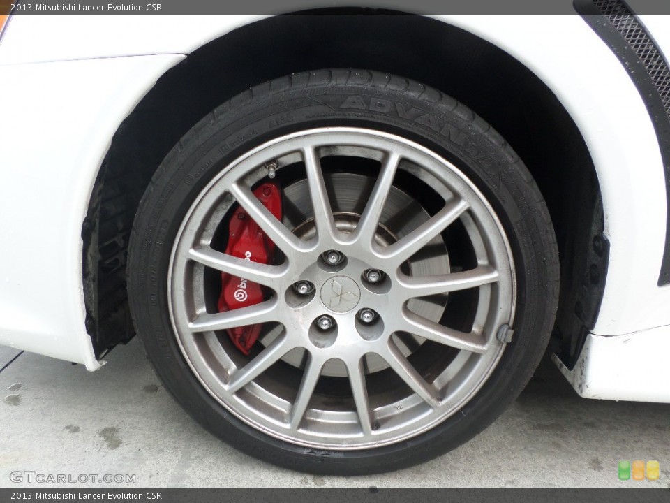 2013 Mitsubishi Lancer Evolution GSR Wheel and Tire Photo #99377144