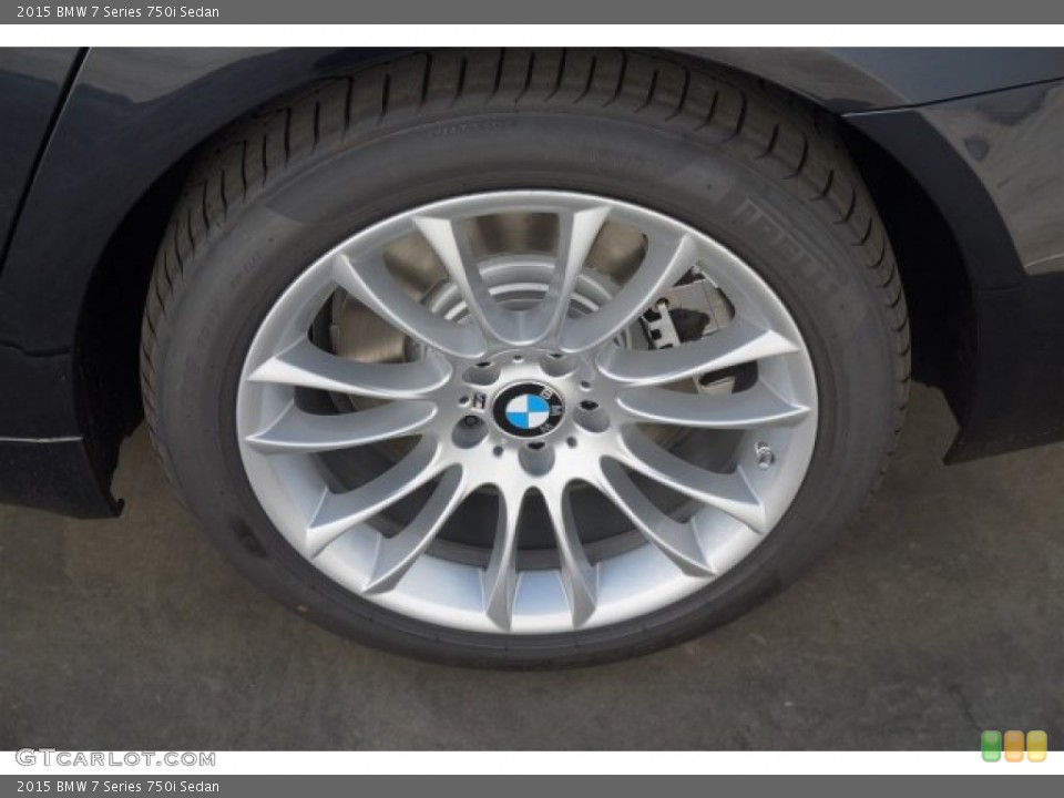 2015 BMW 7 Series 750i Sedan Wheel and Tire Photo #99409514