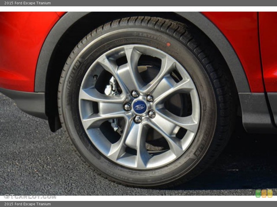 2015 Ford Escape Titanium Wheel and Tire Photo #99500384