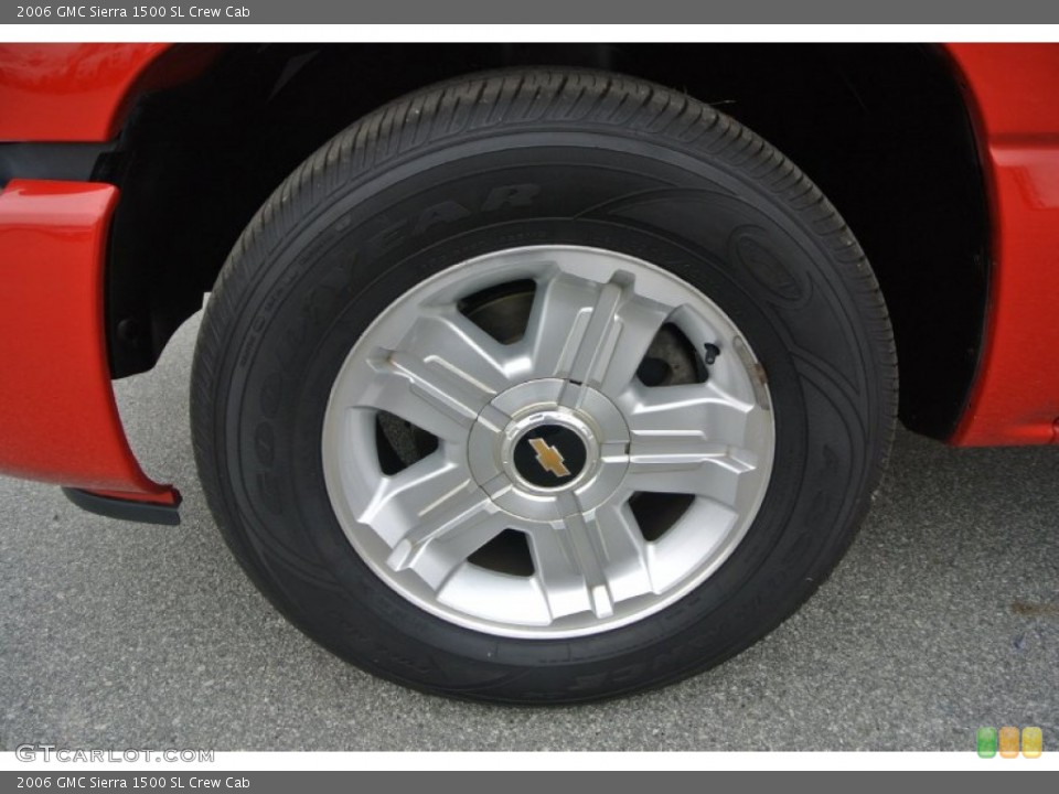 2006 GMC Sierra 1500 SL Crew Cab Wheel and Tire Photo #99613323