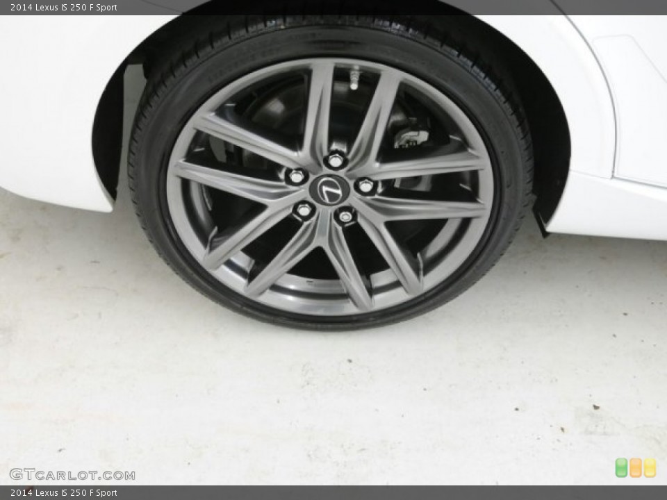 2014 Lexus IS 250 F Sport Wheel and Tire Photo #99619050