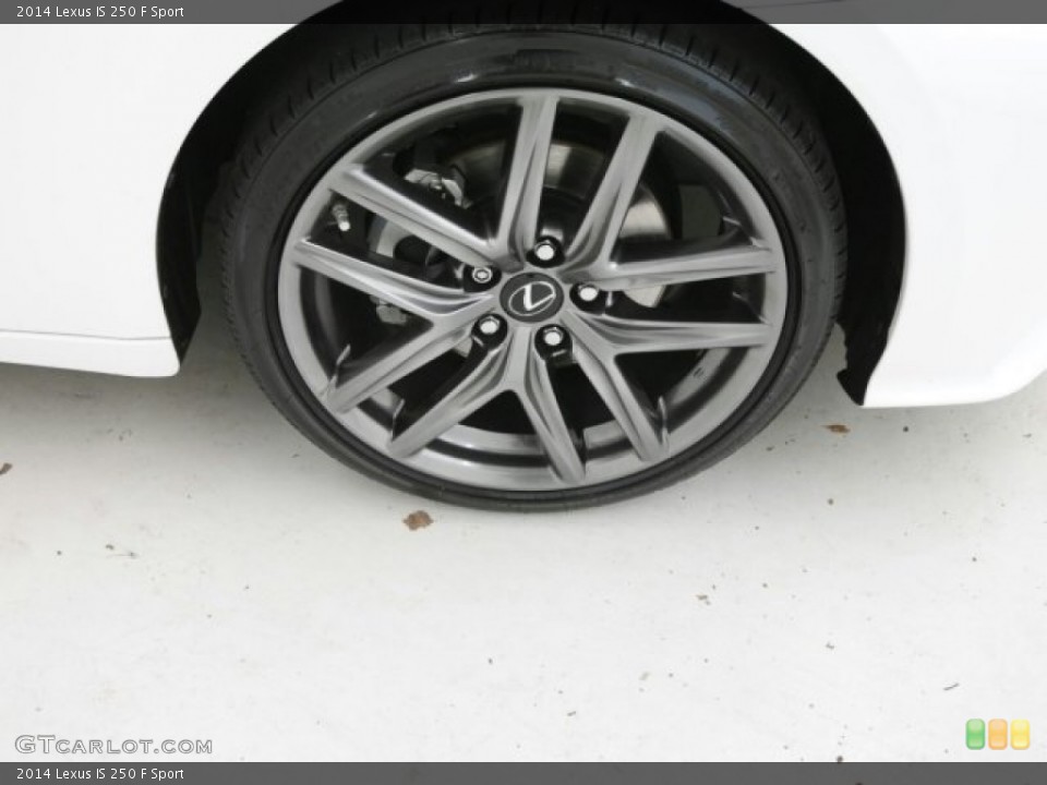 2014 Lexus IS 250 F Sport Wheel and Tire Photo #99619071