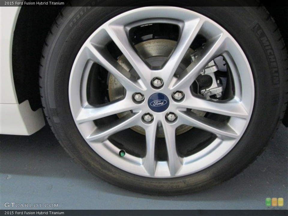 2015 Ford Fusion Hybrid Titanium Wheel and Tire Photo #99672392