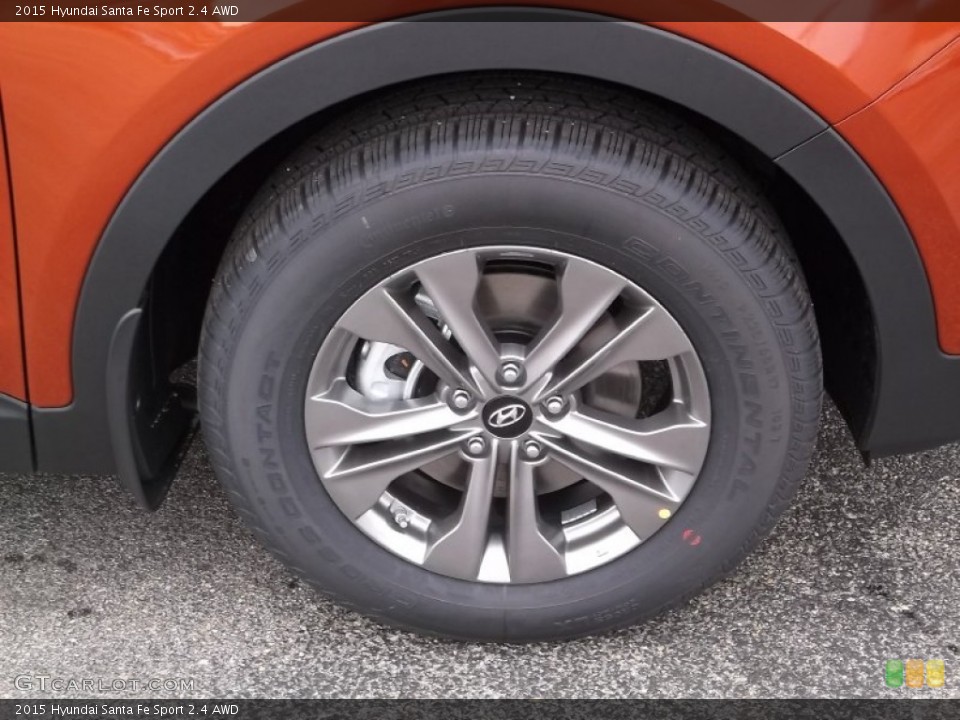 2015 Hyundai Santa Fe Sport 2.4 AWD Wheel and Tire Photo #99764034