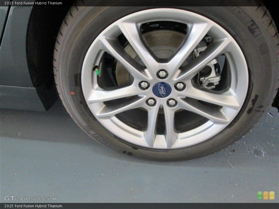 2015 Ford Fusion Hybrid Titanium Wheel and Tire Photo #99768098
