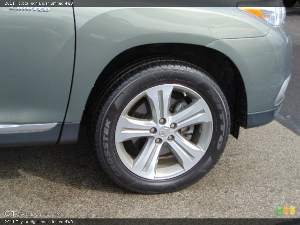 2011 Toyota Highlander Limited 4WD Wheel and Tire Photo #99812982