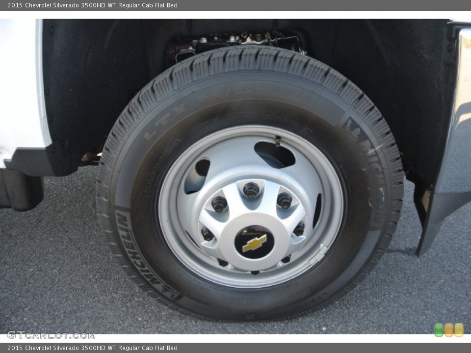 2015 Chevrolet Silverado 3500HD WT Regular Cab Flat Bed Wheel and Tire Photo #99887031