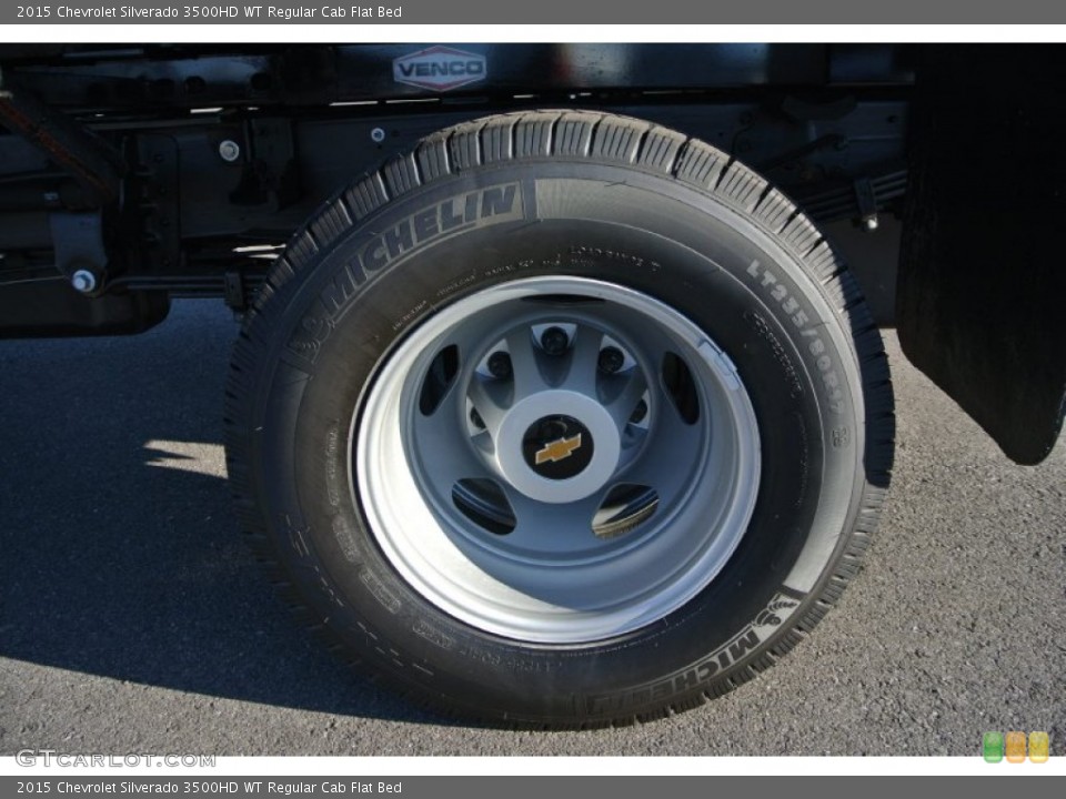 2015 Chevrolet Silverado 3500HD WT Regular Cab Flat Bed Wheel and Tire Photo #99887082