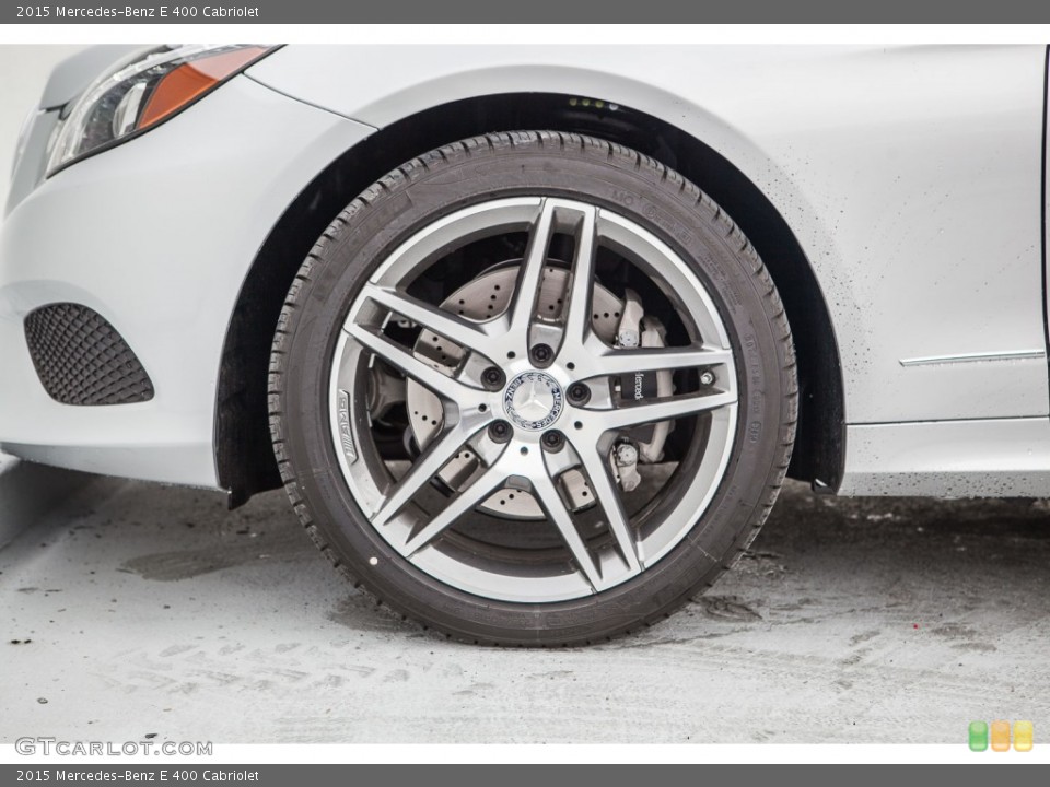 2015 Mercedes-Benz E 400 Cabriolet Wheel and Tire Photo #99990616