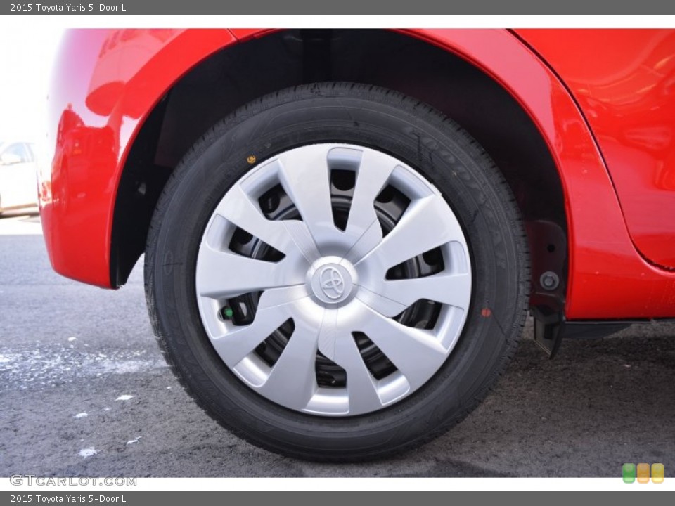 2015 Toyota Yaris 5-Door L Wheel and Tire Photo #99992416