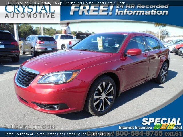 2012 Chrysler 200 S Sedan in Deep Cherry Red Crystal Pearl Coat