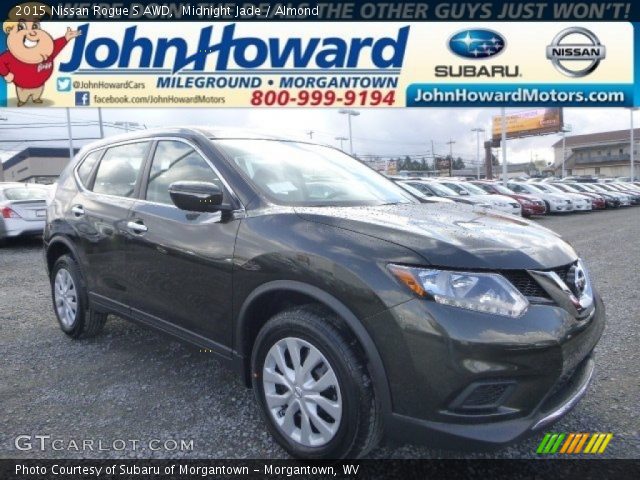 2015 Nissan Rogue S AWD in Midnight Jade
