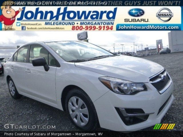 2015 Subaru Impreza 2.0i 4 Door in Crystal White Silica