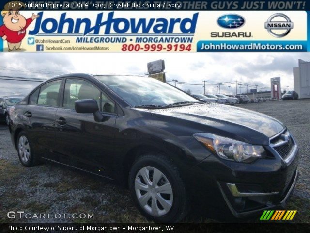 2015 Subaru Impreza 2.0i 4 Door in Crystal Black Silica