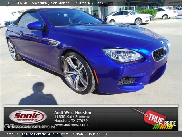 2012 BMW M6 Convertible in San Marino Blue Metallic