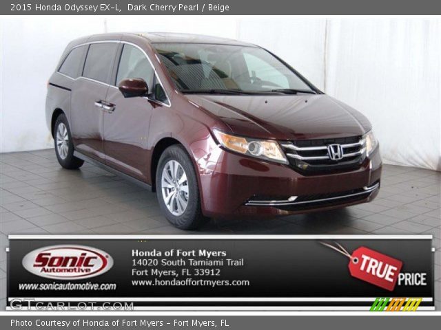 2015 Honda Odyssey EX-L in Dark Cherry Pearl