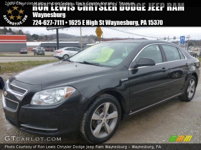 2009 Chevrolet Malibu Hybrid Sedan in Black Granite Metallic