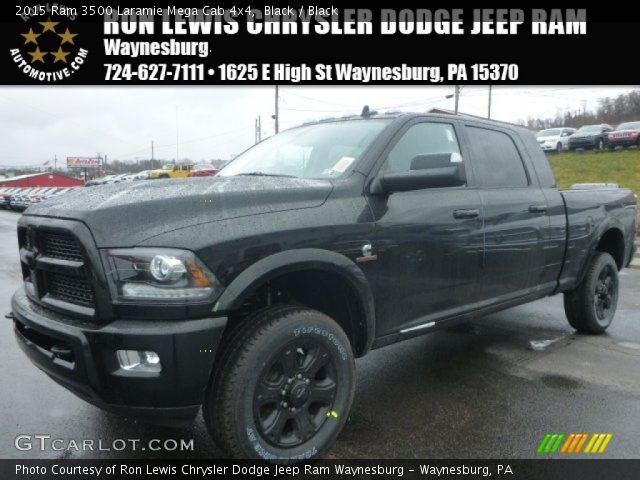 2015 Ram 3500 Laramie Mega Cab 4x4 in Black