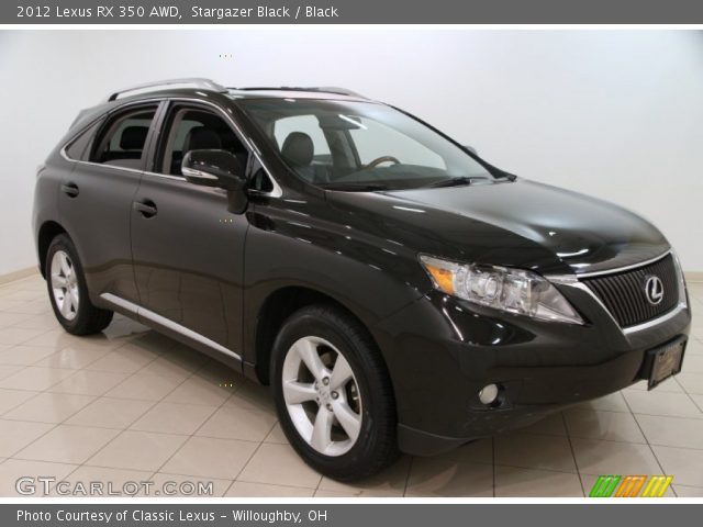 2012 Lexus RX 350 AWD in Stargazer Black