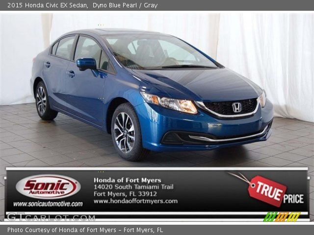 2015 Honda Civic EX Sedan in Dyno Blue Pearl