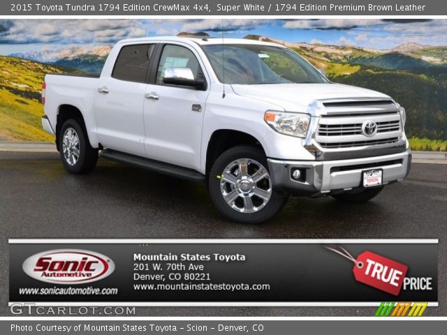 2015 Toyota Tundra 1794 Edition CrewMax 4x4 in Super White