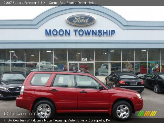 2007 Subaru Forester 2.5 X in Garnet Red Pearl