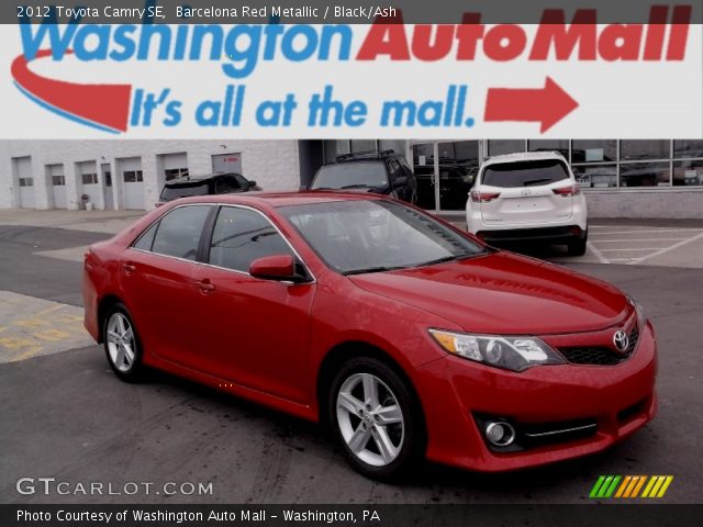 2012 Toyota Camry SE in Barcelona Red Metallic