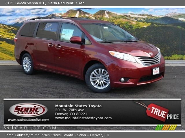 2015 Toyota Sienna XLE in Salsa Red Pearl