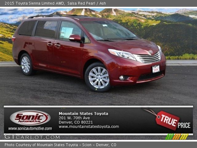 2015 Toyota Sienna Limited AWD in Salsa Red Pearl