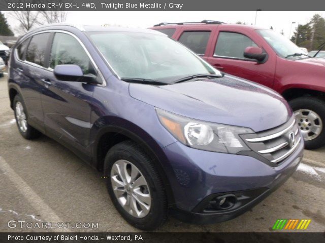 2012 Honda CR-V EX-L 4WD in Twilight Blue Metallic