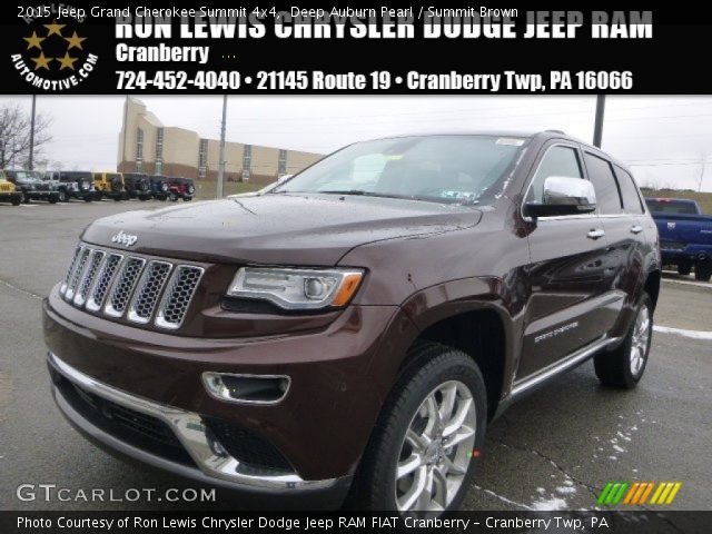 2015 Jeep Grand Cherokee Summit 4x4 in Deep Auburn Pearl